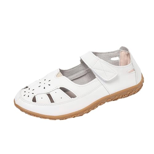 Flache Sandalen für Damen Sport- und Outdoor-Sandalen für Damen, leichte Schuhe, Slip-Ins-Schuhe, großer Entry Shoe, lässig, offener Schuh, Slip-Ins, modische Sandalen, weiß, 35 EU Flache Sandalen für Damen Sport- und Outdoor-Sandalen für Damen, leichte Schuhe, Slip-Ins-Schuhe, großer Entry Shoe, lässig, offener Schuh, Slip-Ins, modische Sandalen, weiß, 35 EU von Générique