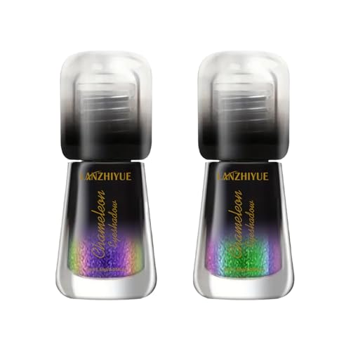 Flüssiger -Lidschatten – Lidschatten mit Farbwechsel, flüssiger Lidschatten, glitzernder Farb-Schimmer, langanhaltendes Make-up, Weihnachts- und Halloween-Zubehör von Générique