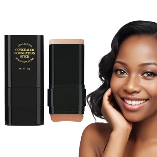 Foundation Stick Foundation Makeup Stick 15G Portable Contour Foundation 15G | Doppelkopf feuchtigkeitsspendende Gesichtscreme Concealer Creme für Frauen Foundation Stick Foundation Makeup Stick 15G Portable Contour Foundation 15G | Doppelkopf feuchtigkeitsspendende Gesichtscreme Concealer Creme für Frauen von Générique