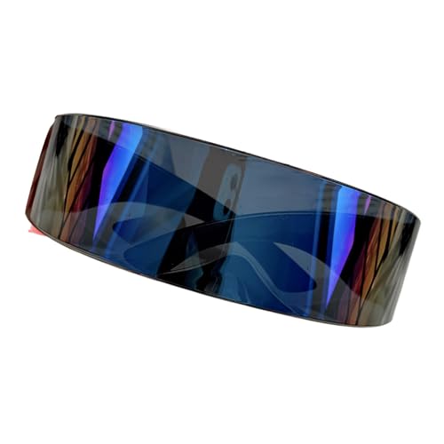 Futuristische Sonnenbrille – dekorative UV-Schutzkeime | Futuristische Spiegelgläser für Herren, Futuristische Polarisierte Sonnenbrille, Cyber-Cyclopes Visor Sonnenbrillen für Männer Frauen, Pun Futuristische Sonnenbrille – dekorative UV-Schutzkeime | Futuristische Spiegelgläser für Herren, Futuristische Polarisierte Sonnenbrille, Cyber-Cyclopes Visor Sonnenbrillen für Männer Frauen, Pun von Générique