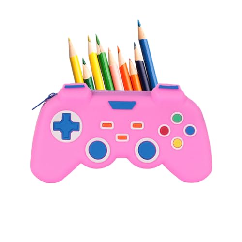 Gamecontroller-Stiftetui – tragbare Schreibwarentasche, Spieler-Stift-Organizer | Stiftebox mit großer Kapazität für und Mädchen, Schulbedarf, Tasche, Pink, Se référer au descriptif von Générique