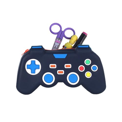 Gamecontroller-Stiftetui – tragbare Schreibwarentasche, Spieler-Stift-Organizer | Stiftebox mit großer Kapazität für und Mädchen, Schulbedarf, Tasche, blau, Se référer au descriptif von Générique
