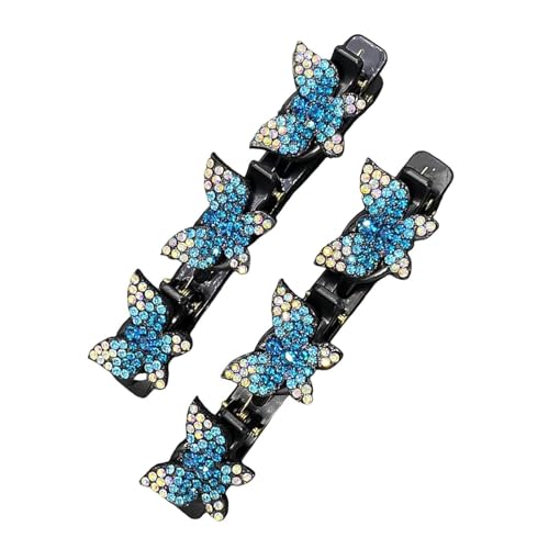 Geflochtene Haarspangen für Damen, Schmetterlings-Haarspangen, geflochtene Haarklammern, geflochtene Haarspangen, Haarklammern, Haarklammern, Haarklammern, modisch, glänzend und niedlich von Générique