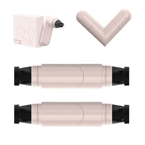 Gel-Eyeliner-Set, 2025 faltbarer Stempel, wasserfest, langlebig, kein Verschmieren, kein Verblassen, perfektes Eyeliner-Werkzeug (2 x schwarz) von Générique