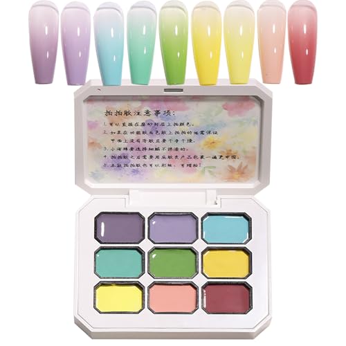 Gel-Malerei für Nägel | Farbgel, schnell und einfach zu verwenden, vielseitiges Schädlings-Make-up, 3D-Skulptur-Palette, tragbar, polierbares Gießen von Générique