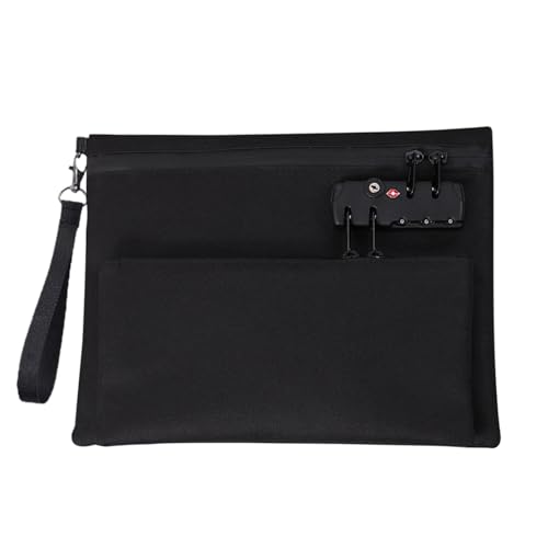 Geldtasche mit Verriegelung | Geldtasche für Reiseaufbewahrung | Doppelschichtige Geldbörse für Geld, Pässe, Notarausweise, Sicherheit, Bank, Aufbewahrung auf Reisen von Générique