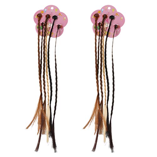 Generic New Girls Colorful Wigs Ponytail Hair Ornament Hairpin Beauty Hair Clip Headwear Kids Hair Accessories 1# von Générique