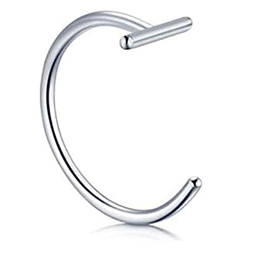 Générique 1 Stück Damen Lippenpiercing Falscher Edelstahl Nase Ringe Septum Piercing Clip am Mund Nein Piercing Punk Manschette Hoop Ohrring von Générique