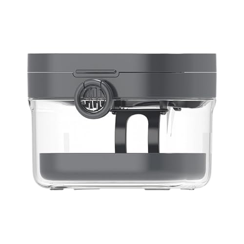 Générique Badebox für Zahnprothesen, Zahnprothesenbecher mit Deckel, Spiegel und Reinigungswerkzeug für Männer, Frauen, Erwachsene und Reisen, grau, Se référer au descriptif, Siehe Beschreibung von Générique