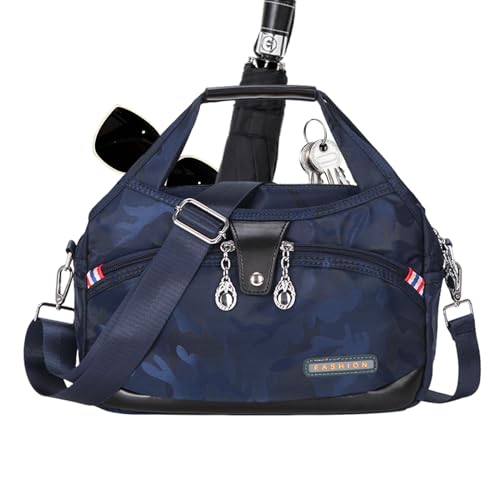 Générique Beautifuldeer Anti-Diebstahl-Handtasche | Umhängetasche mit mehreren Taschen – wasserdichte Handtasche für Damen – Umhängetasche für Reisen, Camouflage Blau, Se référer au descriptif von Générique
