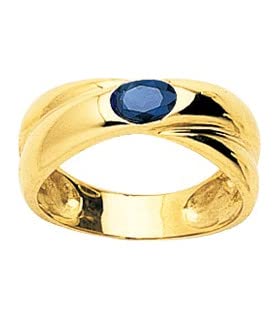 Générique Cronos – Ring Rubin Saphir Smaragd – 47, Saphir – Ring Saphir Cronos, Aus Gold von Générique