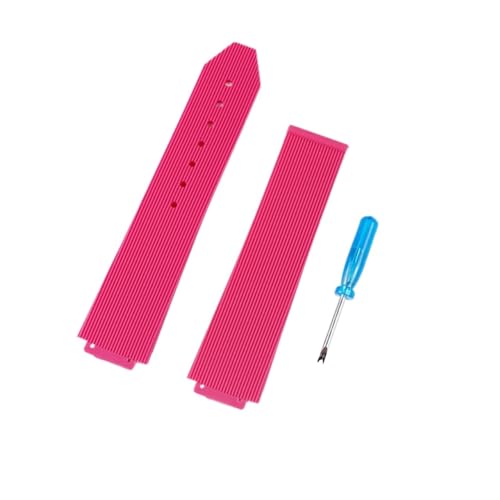 Générique DSHDFJ Armband aus Gummi für Herren, kompatibel mit Bullauge, wasserdichtes Silikonband, 15 mm x 21 mm, Sportgurt, Damen, Faltschließe, 18 mm, Rose gold buckle von Générique