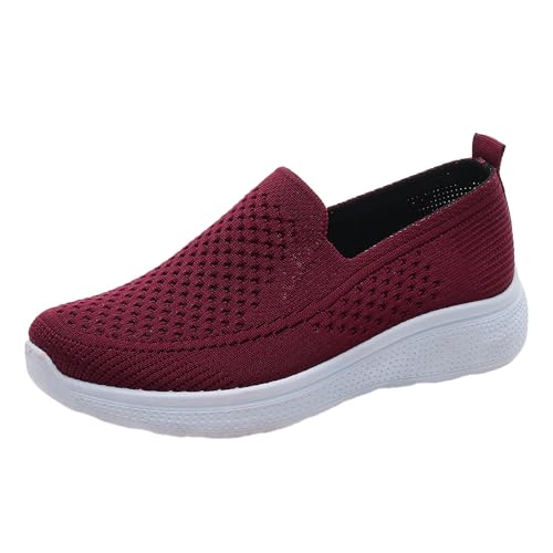 Générique Damen-Sneaker mit Luftkissen, flache Sohle, rutschfest, Trainingsschuhe, flexibel, mit Memory-Schaum, Laufschuhe, rot, 41 EU Générique Damen-Sneaker mit Luftkissen, flache Sohle, rutschfest, Trainingsschuhe, flexibel, mit Memory-Schaum, Laufschuhe, rot, 41 EU von Générique