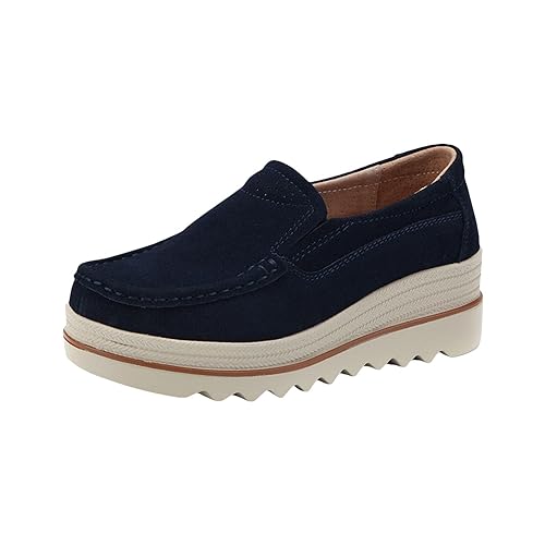 Générique Damenschuhe, Freizeitschuhe, modisch, mit hohen Absätzen, Sneaker, zum Hineinschlüpfen, lässig, bequem, warm, Wanderschuhe mit Unterstützung, blau, 38 EU Générique Damenschuhe, Freizeitschuhe, modisch, mit hohen Absätzen, Sneaker, zum Hineinschlüpfen, lässig, bequem, warm, Wanderschuhe mit Unterstützung, blau, 38 EU von Générique