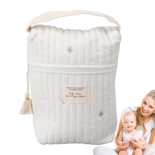 Générique Diaper Organizing Bag, Pacifier Organizing Bag, Cartoon Diaper Pouch, Quilted Pacifier Bag, Soft Storage Bag Diaper Bag, Portable Pacifier Bag with Handle for Toys Wipes Feeding Bottles, von Générique