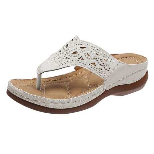 Générique Flip Flops Mode Damen Bohemian Sandalen Hausschuhe Sommer Damen Flip-Flops Pool Sandalen Freizeitschuhe Damen, B Beige, 38 EU Générique Flip Flops Mode Damen Bohemian Sandalen Hausschuhe Sommer Damen Flip-Flops Pool Sandalen Freizeitschuhe Damen, B Beige, 38 EU von Générique