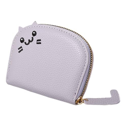 Générique Geldbörse – PU-Leder zum Wechseln der Geldbörse | Tragbarer Kreditkartenhalter | Cartoon-Reißverschluss-Kartenhalter für Mädchen & Frauen, Lavendelfarben, Se référer au descriptif, Siehe von Générique