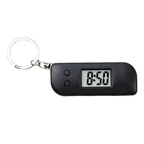 Générique Glow-in-The Digital Keyring Watch mit LED-Anzeige für Schüler – Schlüsselbund – Zubehör für Rucksack für Athleten Familien Männer Männer Mädchen, Schwarz , Se référer au descriptif von Générique