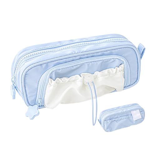 Générique Großes Federmäppchen, Stiftehalter, Stiftetasche für Schulstifte, für Büro, Handwerk, Klassenzimmer, Kunst, blau, Se référer au descriptif, Siehe Beschreibung Générique Großes Federmäppchen, Stiftehalter, Stiftetasche für Schulstifte, für Büro, Handwerk, Klassenzimmer, Kunst, blau, Se référer au descriptif, Siehe Beschreibung von Générique