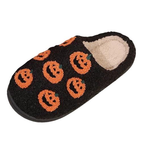 Générique Halloween-Hausschuhe, warm, Damen, Hausschuhe, Halloween, Plüsch, Hausschuhe, Damen, weich und bequem, für den Herbst, Le Noir A, 42 EU Générique Halloween-Hausschuhe, warm, Damen, Hausschuhe, Halloween, Plüsch, Hausschuhe, Damen, weich und bequem, für den Herbst, Le Noir A, 42 EU von Générique