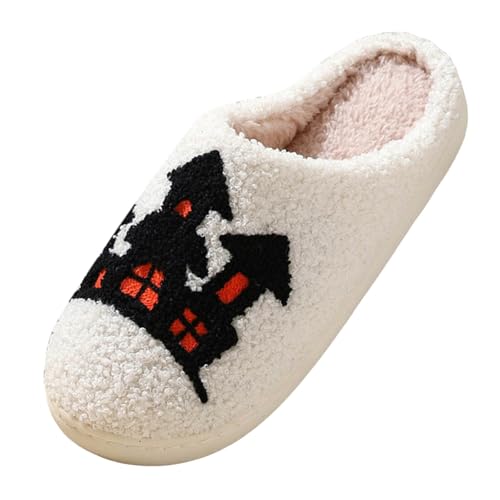 Générique Halloween-Hausschuhe für Damen, warm, Damen, Winterschuhe, kleine Hausschuhe, Damen, Herren, bequem, leicht, Le Noir 1, 42 EU Générique Halloween-Hausschuhe für Damen, warm, Damen, Winterschuhe, kleine Hausschuhe, Damen, Herren, bequem, leicht, Le Noir 1, 42 EU von Générique