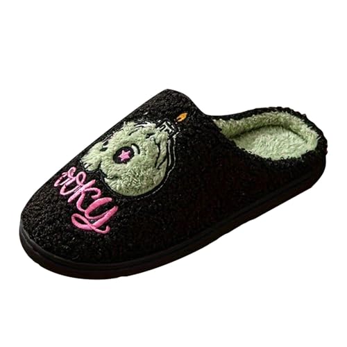 Générique Halloween-Pantoffeln, Damen, Hausschuhe, Halloween, Plüsch, Winter, Baumwolle, für Frauen, Männer und Frauen, bequem, Zuhause, In Schwarz, 36 EU Générique Halloween-Pantoffeln, Damen, Hausschuhe, Halloween, Plüsch, Winter, Baumwolle, für Frauen, Männer und Frauen, bequem, Zuhause, In Schwarz, 36 EU von Générique