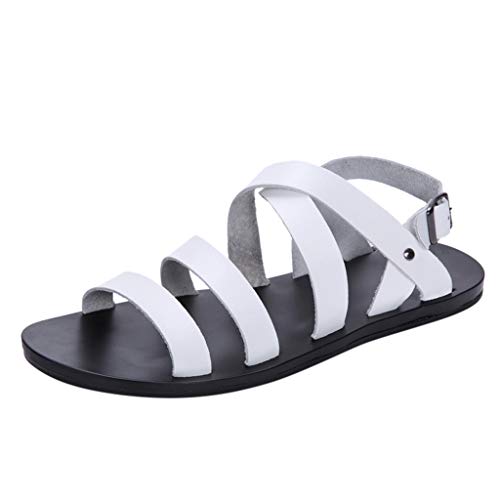 Générique Herren-Sandalen, Hausschuhe, Strandsandalen, leicht, Sommerschuhe, Slip, bequem und leicht, Leder, Weiß Ba, 43 EU Générique Herren-Sandalen, Hausschuhe, Strandsandalen, leicht, Sommerschuhe, Slip, bequem und leicht, Leder, Weiß Ba, 43 EU von Générique