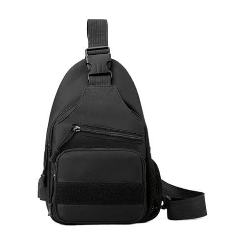 Générique Kleine Umhängetasche | Verstellbarer Schultergurt – Brusttasche tragbar für Camping Fahrrad Wandern Unisex, Schwarz , Se référer au descriptif von Générique