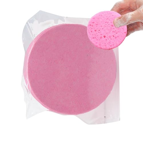 Générique Komprimierter Gesichtsschwamm – Waschschwämme | Reinigungsschwamm für das Gesicht aus Baumwolle und Holzpaste – Kosmetikschwämme für Spa, Make-up-Entferner, Reinigungspads von Générique