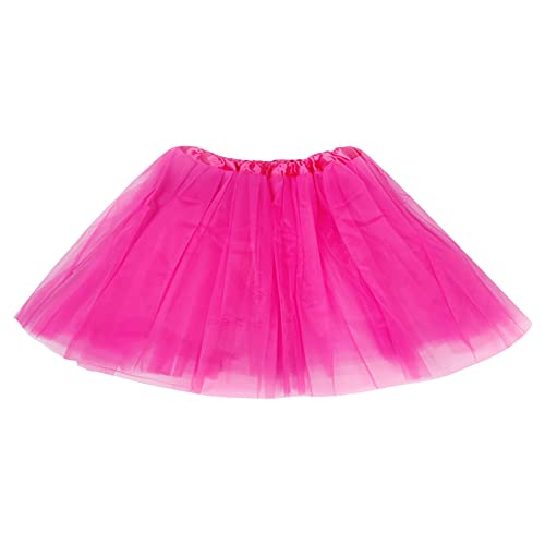 Générique Kurzer Tutu-Rock aus Tüll Ballett Tanz Rock 3 Schichten Tanzkleid Ballkleid Shiny Festlich Unterrock für Mädchen Frauen Karneval Geburtstag Cosplay Party Rock Pailletten Damen, D., One size von Générique