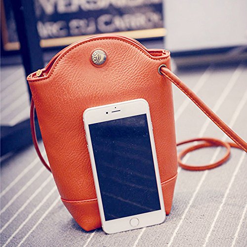 Générique Lunch für Damen, mit Behältern, schlank, Crossbody mit Schulterriemen, Handtasche, kleine Körper, Gepäck-Sets mit integriertem Ladegerät, Orange, Einheitsgröße Générique Lunch für Damen, mit Behältern, schlank, Crossbody mit Schulterriemen, Handtasche, kleine Körper, Gepäck-Sets mit integriertem Ladegerät, Orange, Einheitsgröße von Générique