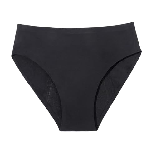 Générique Menstruations-Badeanzug für Damen, Menstruationshose, Badeshorts, Basic-Slip, Regelhöschen, Menstruationshose, Schwimmbad, mittlerer Bikini für Damen und Jugendliche, Schwarz , 52 von Générique