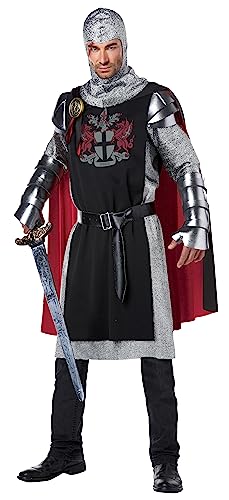 California Costumes Herren Renaissance Mittelalter Ritter Ren Faire Kostüm - Schwarz - Large/X-Large von California Costumes