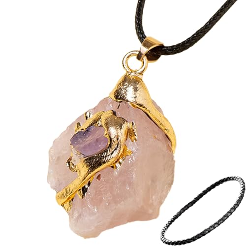 Générique Naturhalskette, Rohstein Anhänger Halskette | Rohstein Anhänger Halskette Naturstein | Amethyst Halskette für Frauen Halsschmuck, Se référer au descriptif, Kristall, Siehe Beschreibung Générique Naturhalskette, Rohstein Anhänger Halskette | Rohstein Anhänger Halskette Naturstein | Amethyst Halskette für Frauen Halsschmuck, Se référer au descriptif, Kristall, Siehe Beschreibung von Générique
