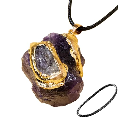 Générique Naturhalskette, Rohstein Anhänger Halskette | Rohstein Anhänger Halskette Naturstein | Amethyst Halskette für Frauen Halsschmuck, Se référer au descriptif, Kristall, Siehe Beschreibung Générique Naturhalskette, Rohstein Anhänger Halskette | Rohstein Anhänger Halskette Naturstein | Amethyst Halskette für Frauen Halsschmuck, Se référer au descriptif, Kristall, Siehe Beschreibung von Générique