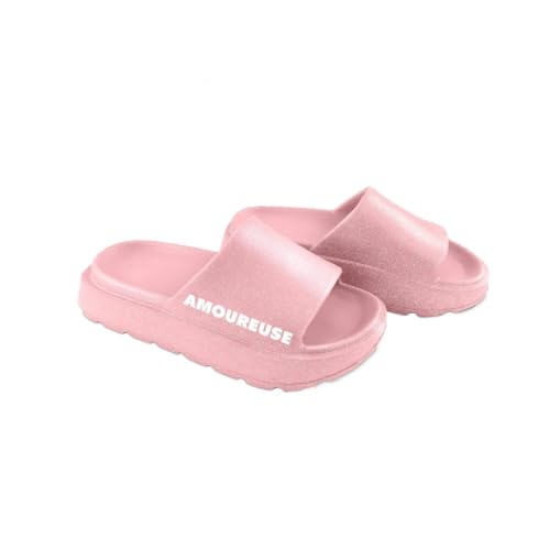 Générique STC – Paar glitzernde Slipper mit Aufschrift – Verliebte – Größe 39/40 von Générique