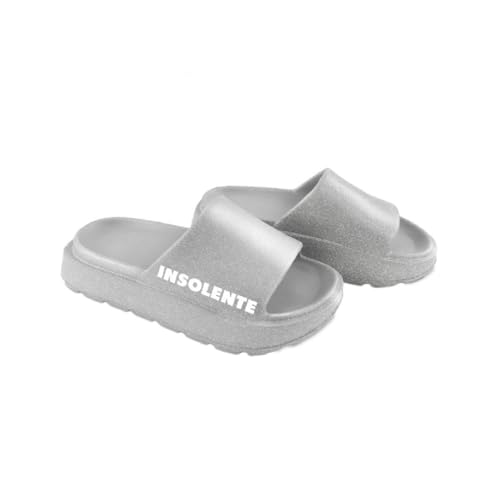 Générique STC – Paar glitzernde Slipper mit Spruch, insolent, Größe 37/38 von Générique