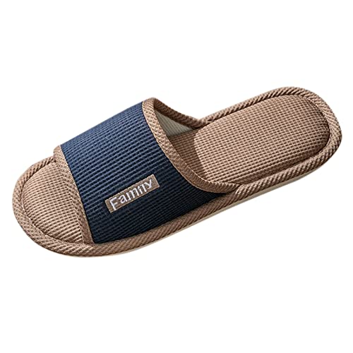 Générique Sandalen für Herren, Strandschuhe, Freizeit, offener Zehenbereich, offener Zehenbereich, Leder, für Herren, Flip-Flops, Coole Schuhe, A Marine, 42 EU von Générique