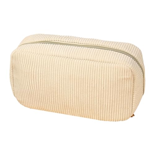 Générique Stiftetasche – Stiftetasche mit Nachtlicht mit großer Kapazität | Etui aus geripptem Samt für Schüler | Multifunktionaler Organizer für Schreibwaren für , Cream Colored, Se référer au von Générique