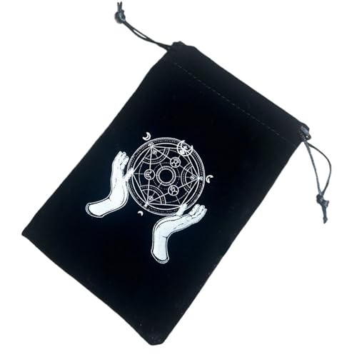 Générique Tarot Card Bag – Tarot Deck Holder Jewelry Pouch | Tarot Card Case with Drawstrings | Portable Tarot Card Pouch Portable Bundle Tarot Pocket Storage Bags for Kids Adults Tarot Enthusiasts von Générique
