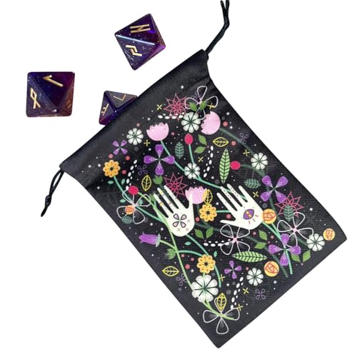 Générique Tarottasche – tragbare Aufbewahrungstasche für Schmuck und Tarots, weiche Schutzhülle für Oracle-Karten für Zauberer, große Öffentlichkeit, 75 cm, Se référer au descriptif von Générique