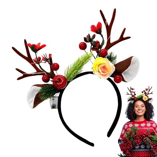 Générique Urlaubs-Stirnbänder für Frauen, Weihnachts-Stirnbänder für – rutschfestes Weihnachtshaarband | Festival-Haarschmuck für Rollenspiele, Zeremonien von Générique