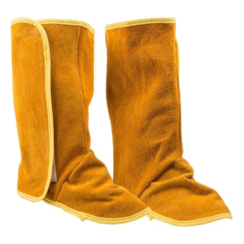 Générique Welding Spats – Welding Boot Covers Protection, Welding Boot Covers for Men, Heat and Abrasion Resistant Cowhide Leather Welding Boot Covers Protectors Welding Gaiters for Men, Gelb, 40 cm Générique Welding Spats – Welding Boot Covers Protection, Welding Boot Covers for Men, Heat and Abrasion Resistant Cowhide Leather Welding Boot Covers Protectors Welding Gaiters for Men, Gelb, 40 cm von Générique