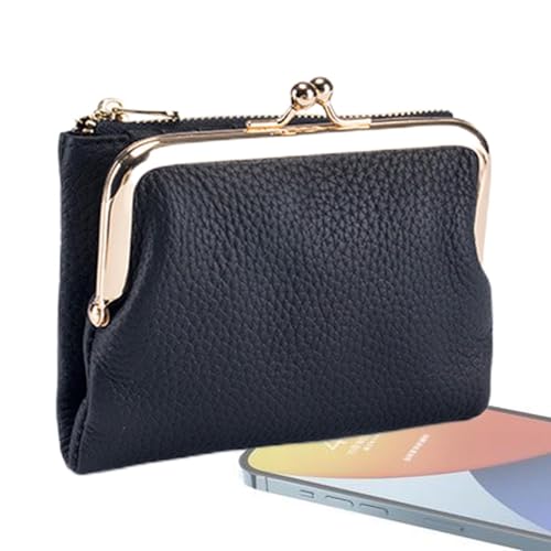 Générique Women's Multifunctional Wallet, Compact Credit Card Case with Coin Purse, Stylish Travel Wallet for Outdoor Adventures, Camping, Hiking and Everyday Use for Cards & Coins, Schwarz , Se von Générique