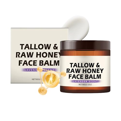 Gesichtscreme mit Honig – Feuchtigkeitscreme für das Gesicht – 60 g nicht fettend natürlich, Bio für trockene Haut Körper Frauen – für trockene Haut Männer Winter Nacht Reise Senioren Haus Körper von Générique