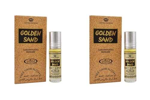 Golden Sand Concentrated Perfume Oil 6 ml – Long-Lasting, alkoholfreier Roll-On Attar for Men – 2 Zoll von Générique