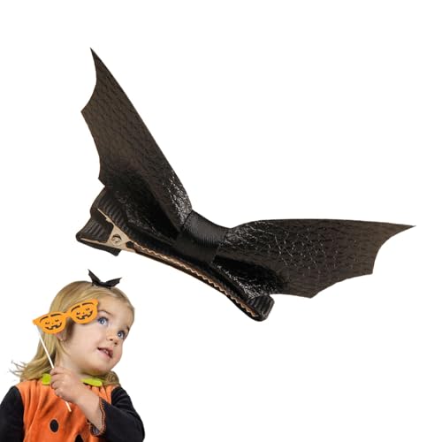 Gothic-Haarspangen, Halloween-Haarspangen, Lederhaarnadeln, Bat Wing | Entenschnabelspangen, Pferdeschwanz, dekorative Kopfbedeckung, Haar-Accessoires für Frauen von Générique