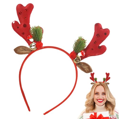 Haarband aus mit Pailletten, Haarband mit Pailletten aus , Weihnachten | Haarband aus mit Pailletten, Weihnachts-Stirnband für Frauen, saisonales Weihnachtsfest von Générique