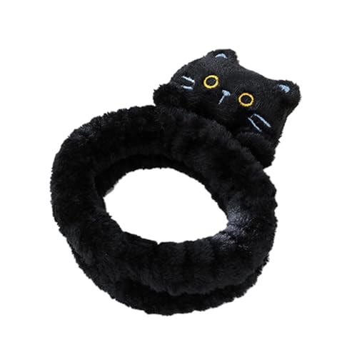 Haarband für Gesichtswäsche, Haarbänder für die Hautpflege, Make-up-Band für Gesichtswäsche, niedliche Katze, Spa, Haarband für die Hautpflege aus Plüsch, Tierhaarbänder von Générique