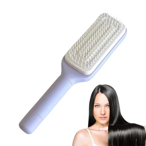 Haarbürste mit einziehbaren Borsten - antistatische Kämme für Frauen und Männer, Ergonomischer Massagekamm für lockiges Haar | Kompakter Kämme leicht zu tragen, Polyval Pinsel Haarbürste mit einziehbaren Borsten - antistatische Kämme für Frauen und Männer, Ergonomischer Massagekamm für lockiges Haar | Kompakter Kämme leicht zu tragen, Polyval Pinsel von Générique